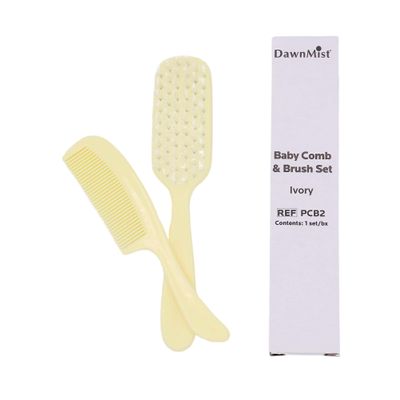 Dukal PCB2 Dawn Mist Baby Comb and Brush Set, Ivory, Ivory, Pack of 288