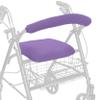Top Glides Playful Purple Universal Rollator Walker Seat and Backrest Covers (Purple) view 1