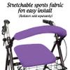 Top Glides Playful Purple Universal Rollator Walker Seat and Backrest Covers (Purple) view 3