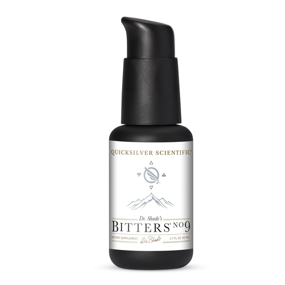 Quicksilver Scientific Dr. Shade's Bitters No. 9 - for Digestion - Fast Acting Liposomal Digestive Bitters with Milk Thistle, Burdock Root & Juniper Essential Oil - Digestive Support (50ml)