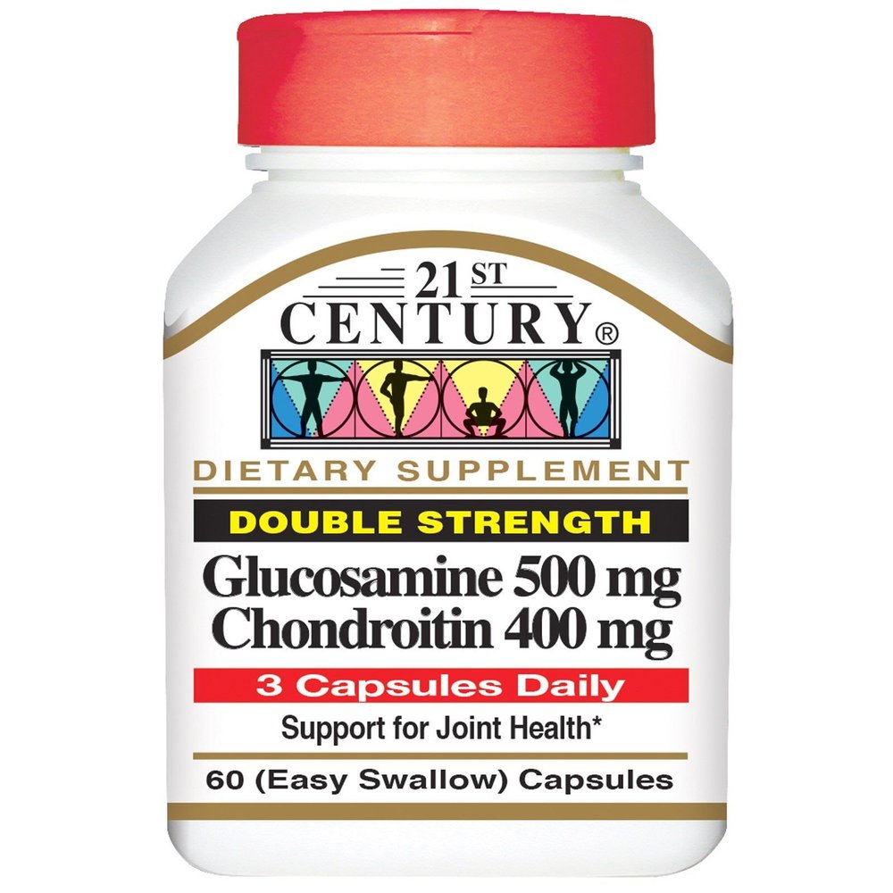 21st Century Glucosamine 500Mg & Chondroitin 400Mg Capsules 60 Ct (4 Pack)