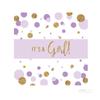 Andaz Press Lavender Gold Glitter Girl Baby Shower Party Collection, Chocolate Bar Labels, 10-Pack view 2