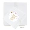 Andaz Press Lavender Gold Glitter Girl Baby Shower Party Collection, Personalized Round Circle Label Stickers, Thank You for Celebrating with US, 40-Pack, Custom Name view 2