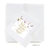 Andaz Press Lavender Gold Glitter Girl Baby Shower Party Collection, Personalized Square Label Stickers, Thank You for Celebrating with US, 40-Pack, Custom Name view 2