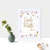 Andaz Press Lavender Gold Glitter Girl Baby Shower Party Collection, Framed Party Sign, Cards & Gifts Thank You Table Signage, 4x6-inch, 1-Pack, Includes Frame view 3