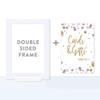 Andaz Press Lavender Gold Glitter Girl Baby Shower Party Collection, Framed Party Sign, Cards & Gifts Thank You Table Signage, 4x6-inch, 1-Pack, Includes Frame view 4