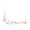 Andaz Press Lavender Gold Glitter Girl Baby Shower Party Collection, Printable Table Tent Place Cards, 20-Pack, For Dessert Table Candy Buffet view 1