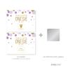 Andaz Press Lavender Gold Glitter Girl Baby Shower Party Collection, Games, Activities, Decorations, Scratch Off Winner Game Cards, 30-pack view 2