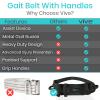 Vive Gait Belt (300lbs) Transfer Belt with Handles - Medical Nursing Safety Patient Assist - Bariatric, Elderly, Handicap, Physical Therapy - PT Gate Strap Quick Release Metal Buckle, Grabbing Teeth view 2