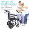 Vive Gait Belt (300lbs) Transfer Belt with Handles - Medical Nursing Safety Patient Assist - Bariatric, Elderly, Handicap, Physical Therapy - PT Gate Strap Quick Release Metal Buckle, Grabbing Teeth view 3