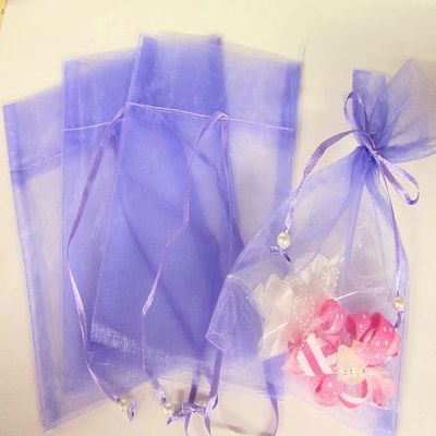 100pc Pearl Bead String 2x3" Mini Organza Gift Bag (PO1-Purple) US SELLER SHIP FAST