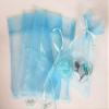 100pc Pearl Bead String 4x6" Mini Organza Gift Bag (PO2-Baby Blue) US SELLER SHIP FAST view 2