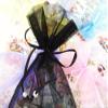 100pc Pearl Bead String 4x6" Mini Organza Gift Bag (PO2-Black) US SELLER SHIP FAST view 1