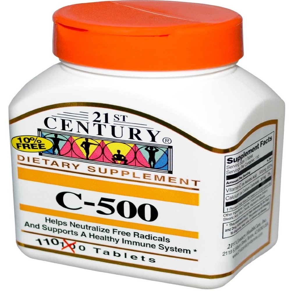 21st Century Vitamin C 500Mg 110 Ct (2 Pack)