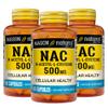 Mason Natura NAC N,Acetyl,L,Cysteine 500 mg, 6 Month Supply, Supports Normal Cellular Health, Immune System Booster for General Wellness, 3 Pack view 1