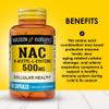 Mason Natura NAC N,Acetyl,L,Cysteine 500 mg, 6 Month Supply, Supports Normal Cellular Health, Immune System Booster for General Wellness, 3 Pack view 3