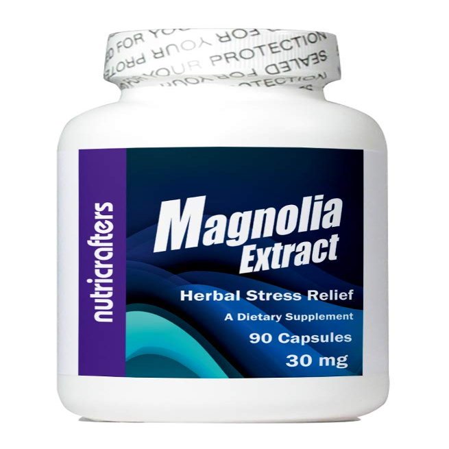 NutriCrafters Magnolia 45X Extract 30mg 90 Capsules - Super Bioactive Concentrate - 45 Times More Potent Than Standard 2% Products.