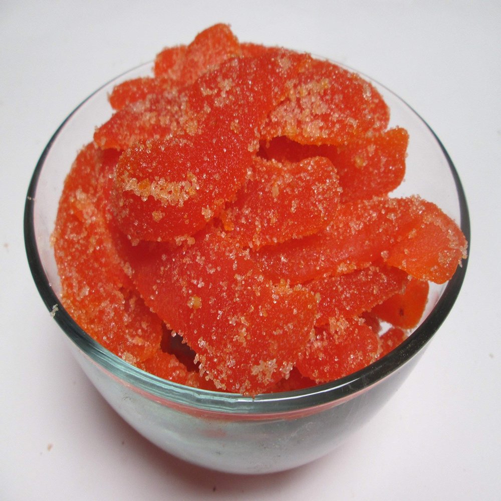 Dried Crystallized Chili Mango Slices, 1 pound. Spicy Snack! Candymax