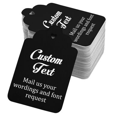 100 PCS Custom Made Hang Tags Personalized Wedding Favor Thank You Gift Tags