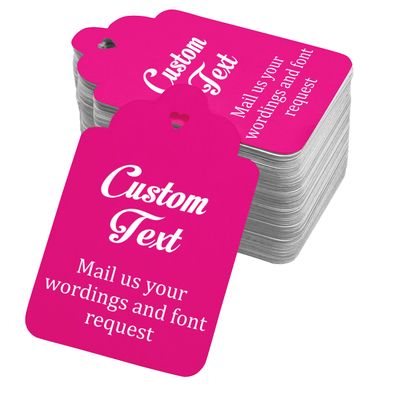 Darling Souvenir 100 PCS Custom Made Hang Tags Personalized Wedding Favor Thank You Gift Tags