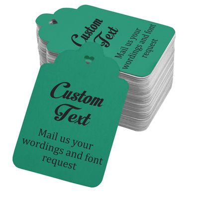 100 PCS Custom Made Hang Tags Personalized Wedding Favor Thank You Gift Tags