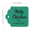 100 PCS Custom Made Hang Paper Tags Personalized Celebrating Merry Christmas Gift Tags view 3