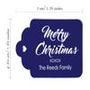 100 PCS Custom Made Hang Paper Tags Personalized Celebrating Merry Christmas Gift Tags view 3
