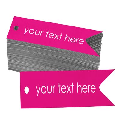 100 PCS Custom Made Your Text Here Hang Tags Personalized Wedding Favor Gift Paper Tags