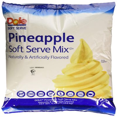 Dole Soft Serve Mix, Pineapple, 4.4lb (Pack of 4)
