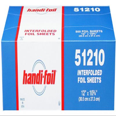 Handi-Foil 51210 12" x 10.75" Foil Pop-up Sheets (Pack of 500)