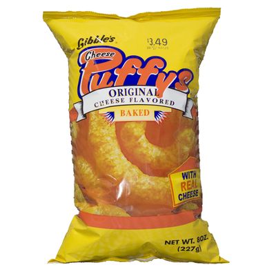 Gibble's Cheese Puffys Original Baked - 8 Oz. (4 Bags)