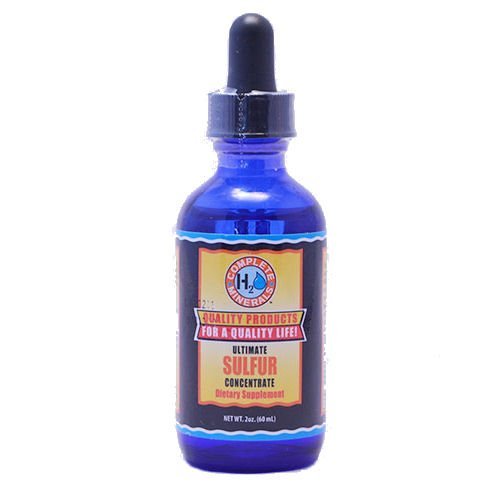 Complete H2O Minerals Sulfur Ionic Mineral Water Ultimate Concentrate 20,000 ppm 2 fl. oz.