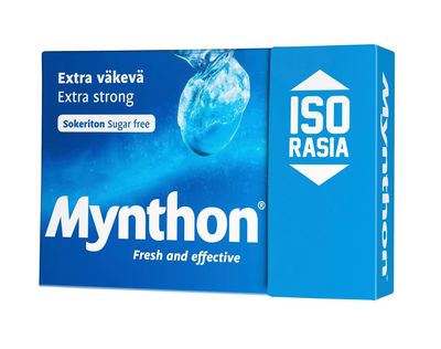 2 Boxes X 85g of Mynthon Extra Vkev (Extra Strong) - Fresh & Effective - Sugar Free - Pastilles - Lozenges - Dragees - Drops - Candy - Sweets