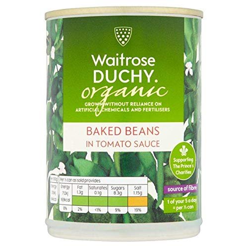 Duchy Waitrose Organic Baked Beans in Tomato Sauce 400g