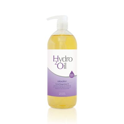 Hydro 2 Oil Relaxation Massage Oil 33.8 fl oz - Water Dispersible Formula with a Strong Lavender Scent for The Ultimate Relaxing Massage
