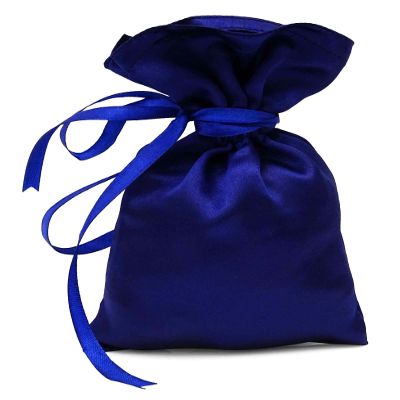 Darling Souvenir 50 Satin Drawstring Gift Pouch Small Wedding Party Favors Bag - 4" x 6.5" inches Baby Shower Thank You Pouches- Blue