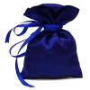 Darling Souvenir 50 Satin Drawstring Gift Pouch Small Wedding Party Favors Bag - 4" x 6.5" inches Baby Shower Thank You Pouches- Blue view 1