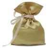 Darling Souvenir 50 Satin Drawstring Gift Pouch Small Wedding Party Favors Bag - 4" x 6.5" inches Baby Shower Thank You Pouches- Champagne Gold view 1