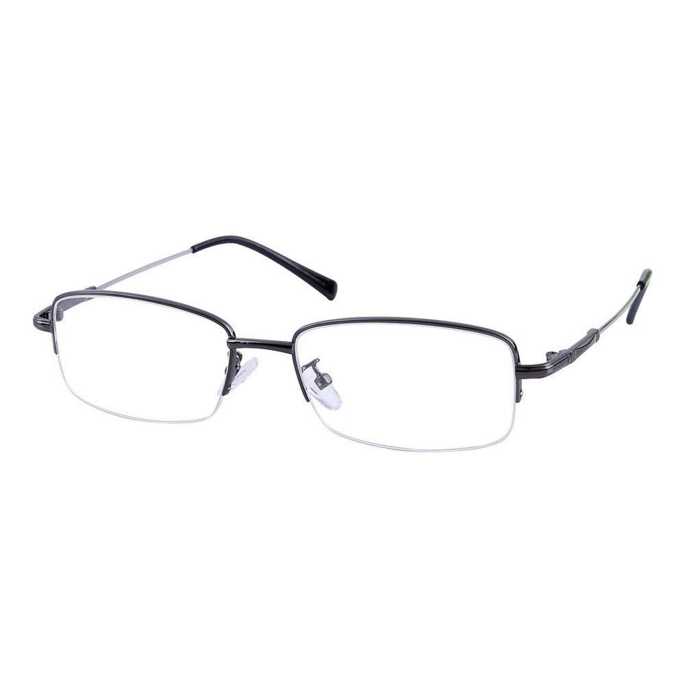 Southern Seas +4.25 Reading Glasses Non Prescription Readers Metallic Frame Half Rim Spectacles