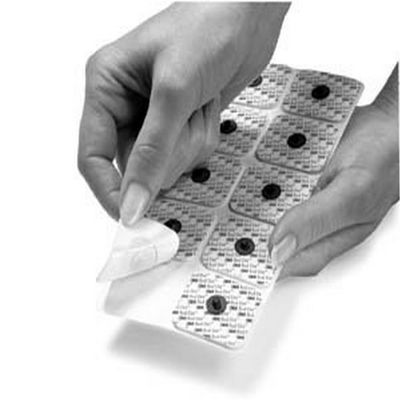 3M Red Dot Monitoring Electrode with Foam Tape and Sticky Gel 2570