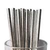 Free DHL 500 pcs Plain Silver Foil Paper Straws Bulk, Disposable Solid Color Metallic Silver Paper Drinking Straws for Holiday Party, Wedding, Baby Shower, Birthday, Christmas Pure Mason Jar Straws view 1