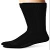 Top Flite Men's Diabetic Non-binding Cushion Ultra Dri Mid Calf 2 Pair Pack Socks, Black, Large view 1