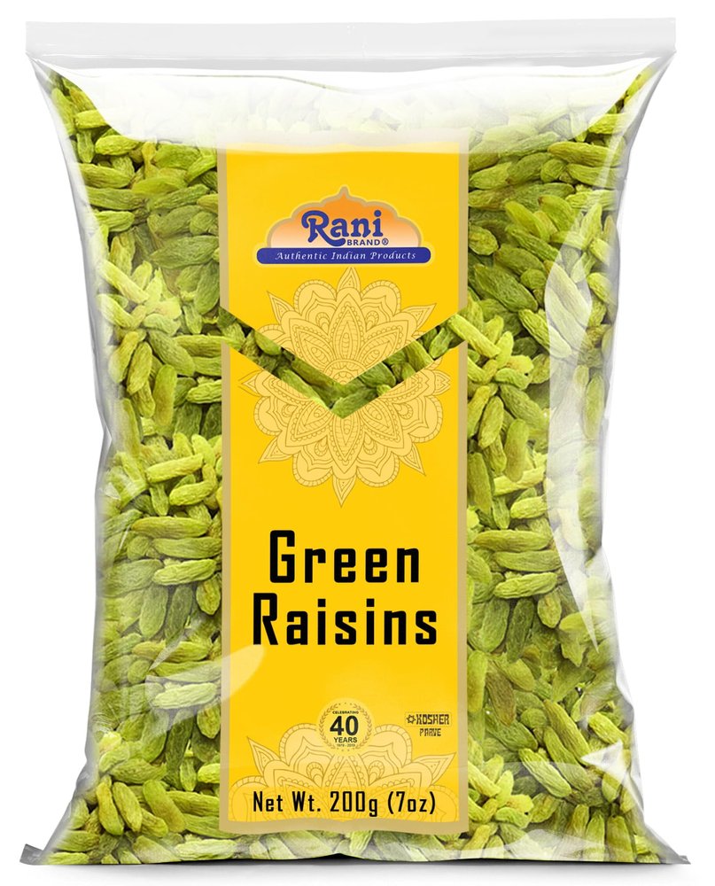Rani Green Raisins 7oz (200g) ~ All Natural | Gluten Friendly | NON-GMO | Kosher | Vegan | Product of USA
