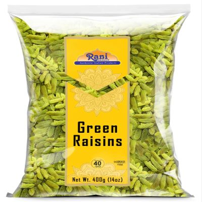 Rani Green Raisins 14oz (400g) ~ All Natural | Gluten Friendly | NON-GMO | Kosher | Vegan | Product of USA