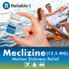 Reliable-1 Laboratories Meclizine HCL 12.5 mg Caplets - Prevent Nausea, Vomiting, and Dizziness Caused by Motion Sickness (100 Caplets, 1 Bottle) view 2