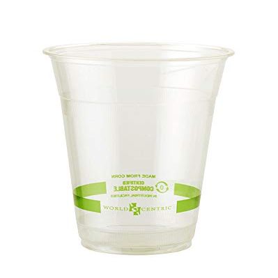 World Centric Compostable Clear Cold Cup, 16 Ounce - 240 per case.