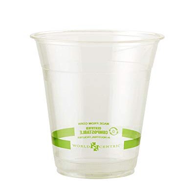 World Centric Compostable Clear Cold Cup, 16 Ounce - 240 per case.