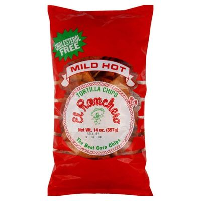 El Ranchero, Tortilla Chips Mild Hot, 14 Ounce