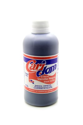 Caridom From Dominican Republic Black Vanilla Artificial Black Vanilla 8 Fl oz (236 ml)
