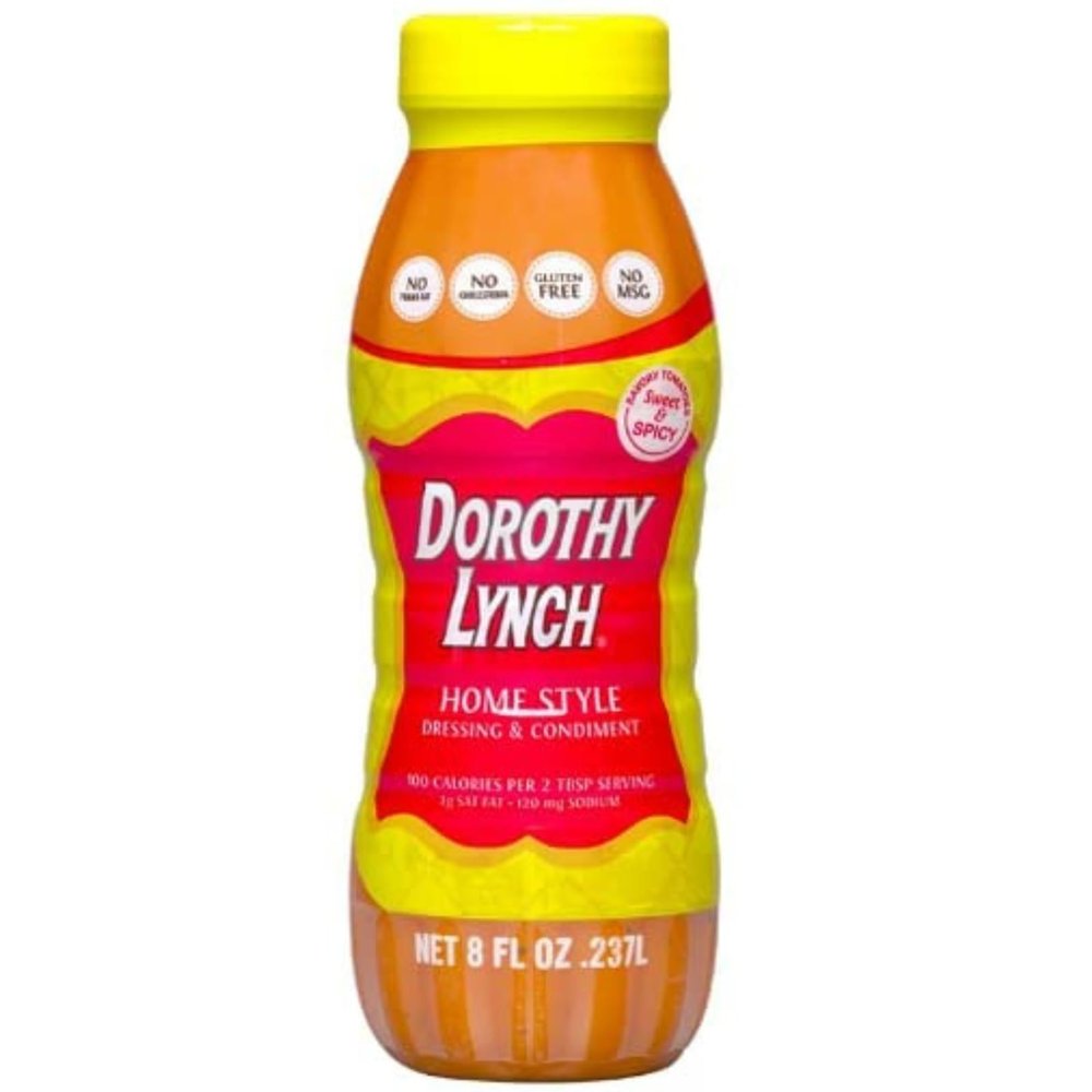 Dorothy Lynch Salad Dressing | Sweet & Spicy | Thick & Creamy | Salads, Dips, Sauces, & Marinades | French Style Condiment | Tangy | Gluten Free | No Trans Fat | USA Made (Home Style, 8 oz (1 Pack))